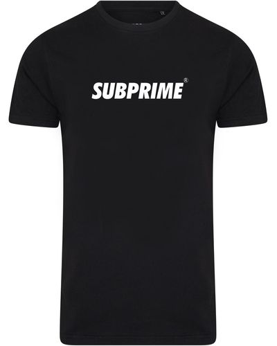 Subprime T-shirt Shirt Basic Black - Noir