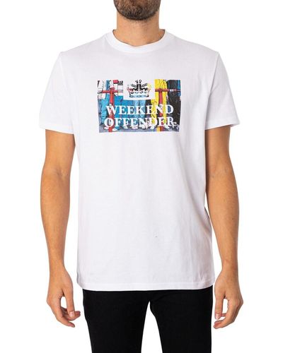 Weekend Offender T-shirt Bissel T-shirt graphique - Blanc