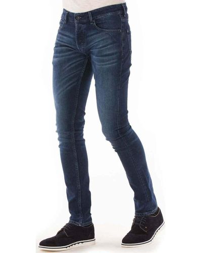 Shilton Jeans Jean's Slim Brut Used - Bleu