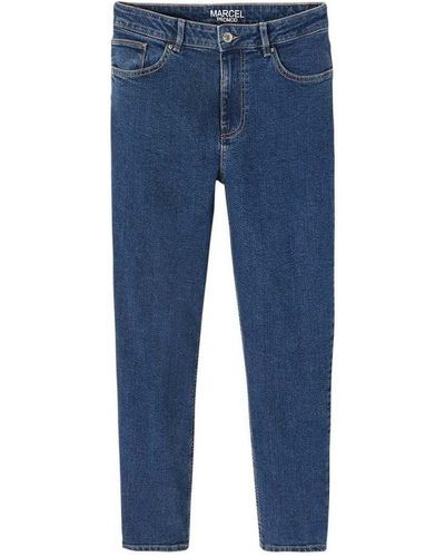 Promod Jeans Jean mom taille haute MARCEL - Bleu