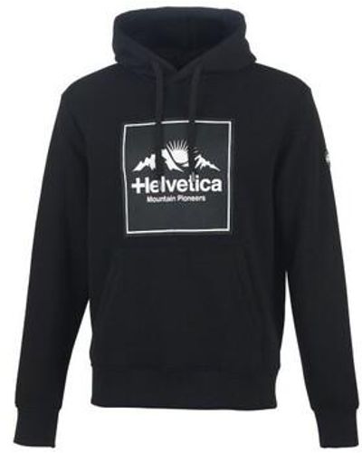 Helvetica Sweat-shirt SWEAT A CAPUCHE HELVITICA NOIR - Noir - XL - Bleu