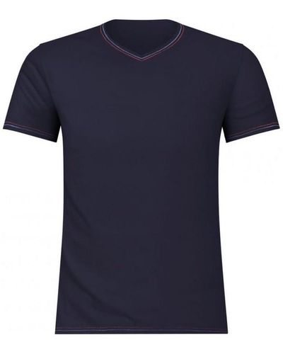 EMINENCE T-shirt T-shirt Col V FAIT EN FRANCE 3W11 - Bleu