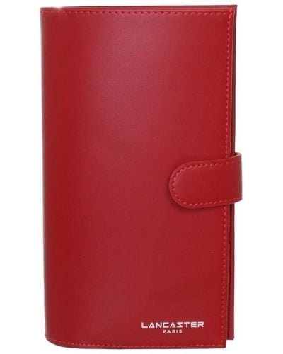 Lancaster Portefeuille Compagnon en cuir Ref 40313 rouge 19.5*11*2 cm