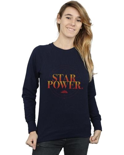 Marvel Sweat-shirt Captain Star Power - Bleu
