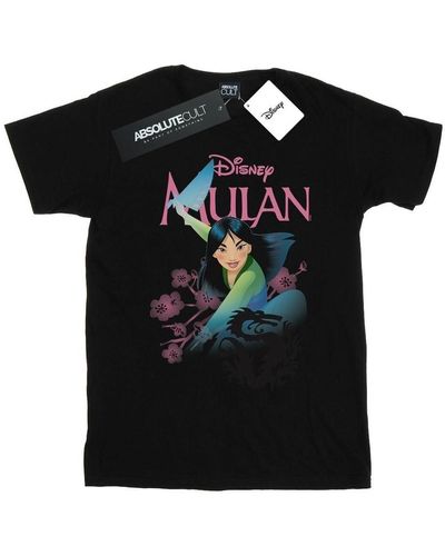 Disney T-shirt Mulan My Own Hero - Noir