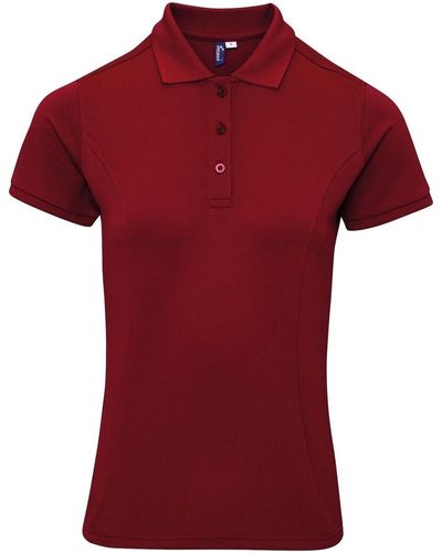 PREMIER T-shirt Coolchecker Plus - Rouge