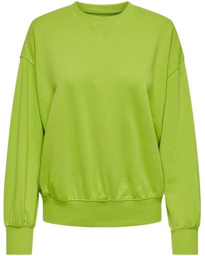ONLY Sweat-shirt 15312085 BELLA NECK-LIME GREEN - Vert