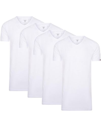 Cappuccino Italia T-shirt 4-Pack T-shirts - Blanc