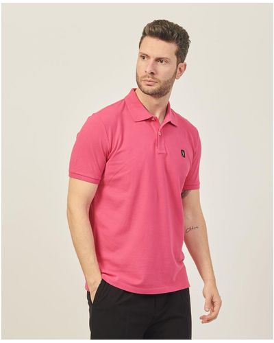 Refrigue T-shirt Polo avec patch logo - Rose