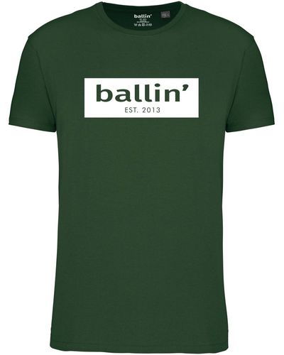 Ballin Est. 2013 T-shirt Cut Out Logo Shirt - Vert
