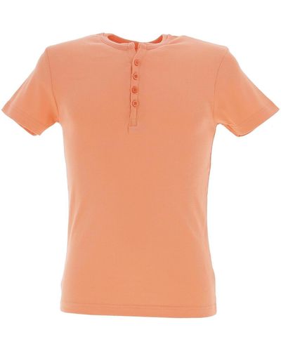La Maison Blaggio T-shirt Theo lt corail mc tee - Orange