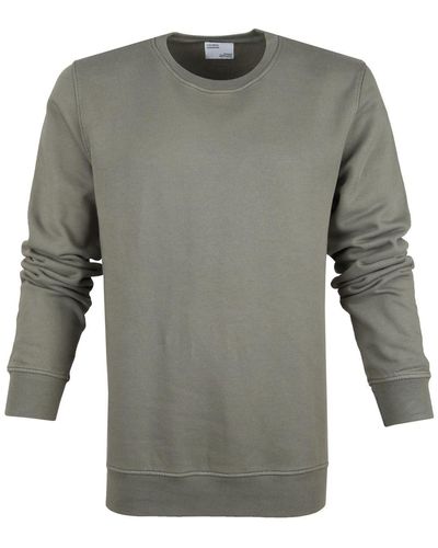 COLORFUL STANDARD Sweat-shirt Pull Organic Olive - Gris