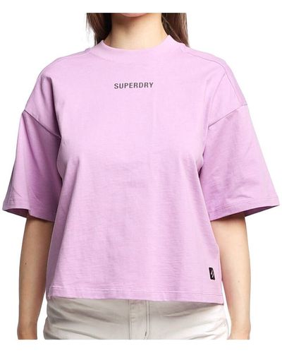 Superdry T-shirt W1010813A - Violet