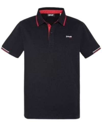 Schott Nyc T-shirt Polo Ref 56519 Noir