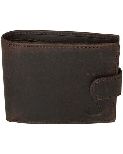 Chapeau-Tendance Portefeuille Portefeuille en Cuir vintage avec Protection RFID - Noir