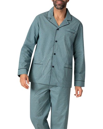 EMINENCE Pyjamas / Chemises de nuit Pyjama long coton à pois - Bleu