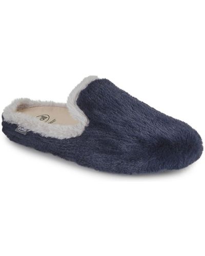 Scholl Chaussons MADDY DOUBLE - Bleu
