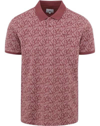 State Of Art T-shirt Polo Imprimé Rose - Rouge