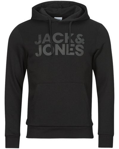 Jack & Jones Sweat-shirt JJECORP LOGO SWEAT HOOD - Noir
