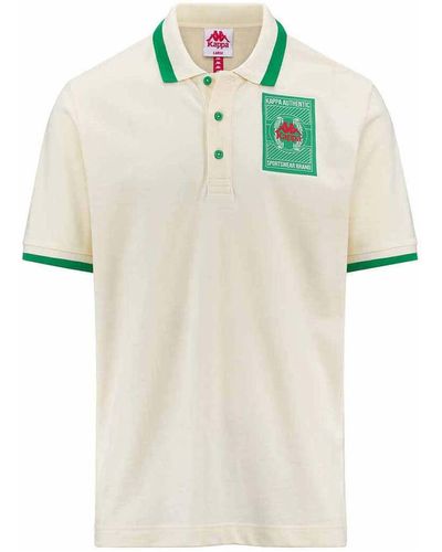 Kappa T-shirt Polo Authentic Heritage Artem - Blanc