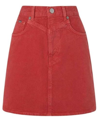 Pepe Jeans Jupes - Rouge