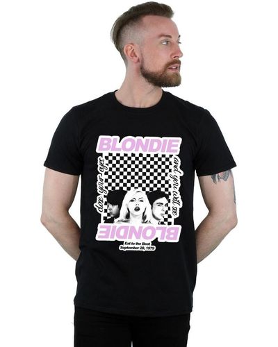 BLONDIE T-shirt Checked Eat To The Beat - Noir