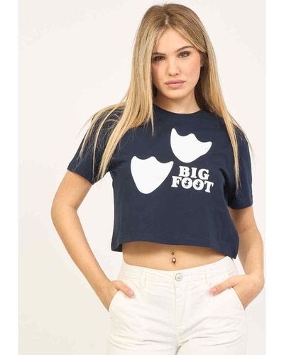 Save The Duck T-shirt T-shirt court col rond - Bleu