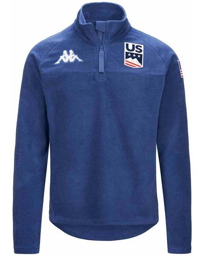 Kappa Sweat-shirt Sweatshirt 6Cento 687B US Ski Team - Bleu