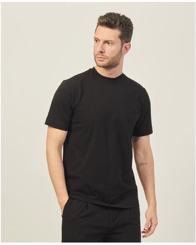 Gazzarrini T-shirt T-shirt en coton noir avec logo au dos