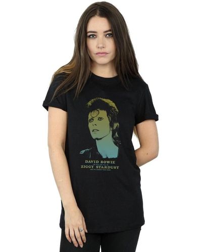 David Bowie T-shirt Ziggy Gradient - Noir