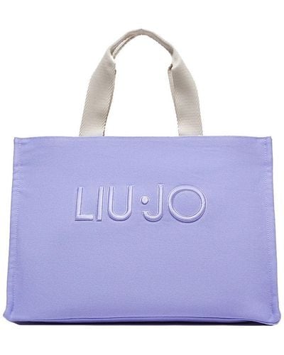 Liu Jo Sac a main Shopper avec logo - Violet
