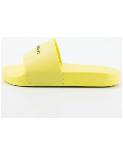 Calvin Klein Tongs Chanclas en color amarillo para caballero - Jaune