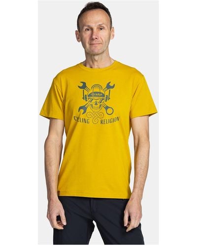 KILPI T-shirt T-shirt en coton pour SKULLY-M - Jaune