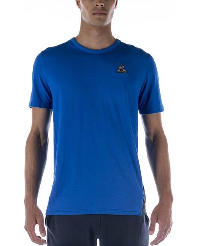 Le Coq Sportif T-shirt Maglia La Coq Sportif Tech Tee Ss N°1 M Blu - Bleu