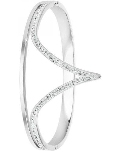Sc Crystal Bracelets B3358-ARGENT - Blanc