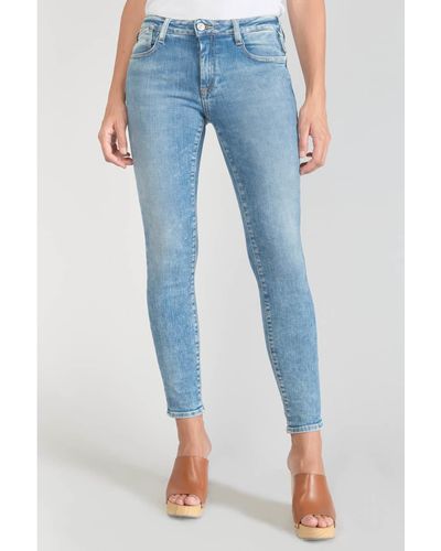 Le Temps Des Cerises Jeans Power skinny 7/8ème jeans bleu