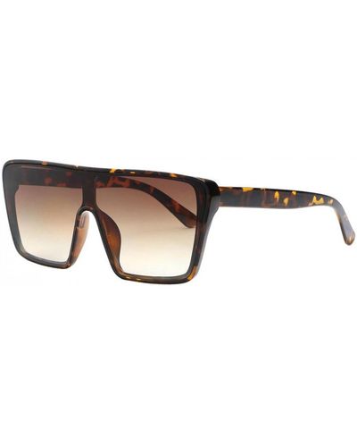 Eye Wear Lunettes de soleil Grosses Mixte - Marron