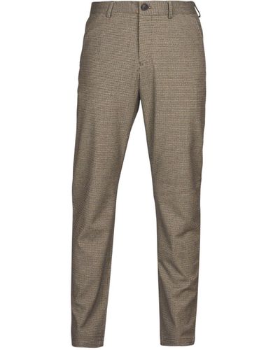 SELECTED Pantalons de costume SLHSLIM-ROBERT FLEX BRU DSN 175 PANTS B - Gris