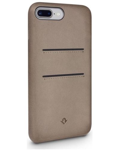 Twelve South Housse portable Relaxed Leather Case Pockets iPhone 8 Plus / 7 Plus Warm - Marron