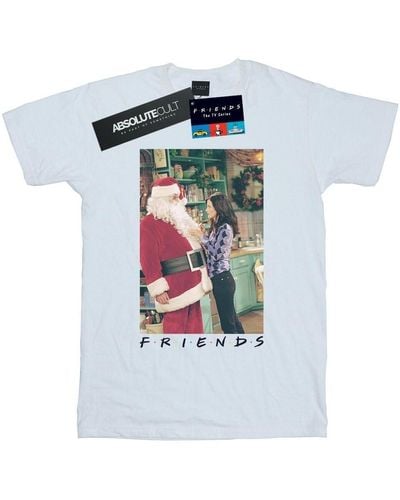 Friends T-shirt Chandler Claus - Bleu