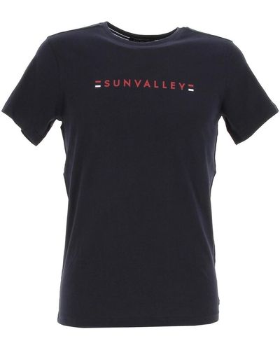Sun Valley T-shirt Tee shirt mc - Bleu
