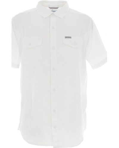 Columbia Chemise Utilizer ii solid short sleeve shirt - Blanc