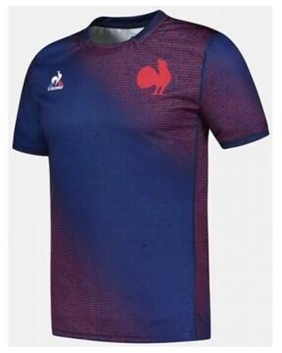 Le Coq Sportif T-shirt MAILLOT PREMATCH XV DE FRANCE - Bleu