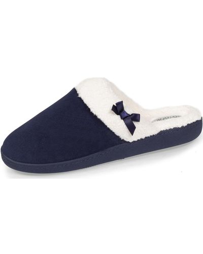 Isotoner Chaussons Chaussons Mules - Bleu