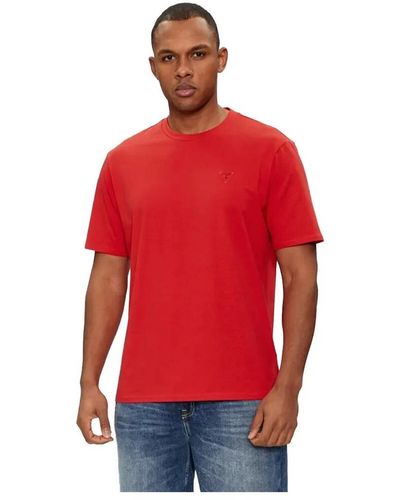 Guess T-shirt Triangle G - Rouge