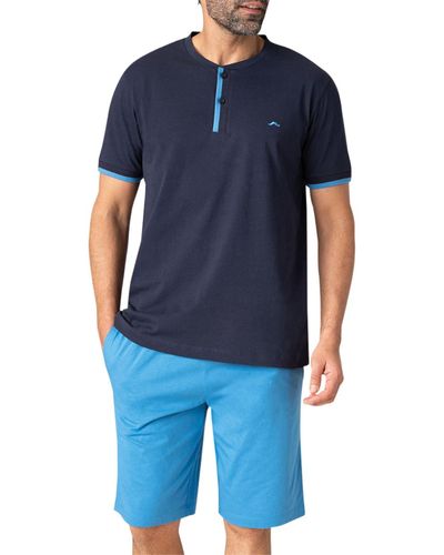 EMINENCE Pyjamas / Chemises de nuit Pyjama court coton - Bleu