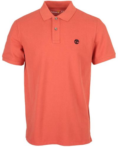 Timberland T-shirt Pique Short Sleeve Polo - Orange