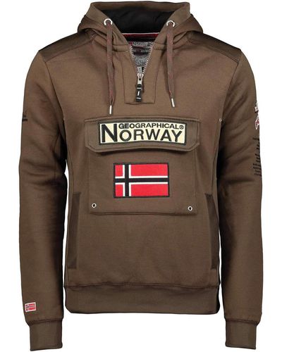GEOGRAPHICAL NORWAY Sweat-shirt GYMCLASS - Marron