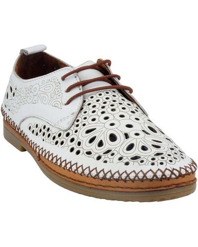 Coco   Abricot Mocassins Miscon-V2684B - Blanc