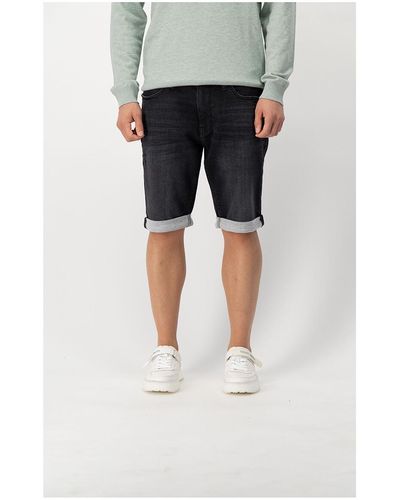 Teddy Smith Short Bermuda denim confort - SCOTTY 3 REG SWEAT DENIM - Bleu